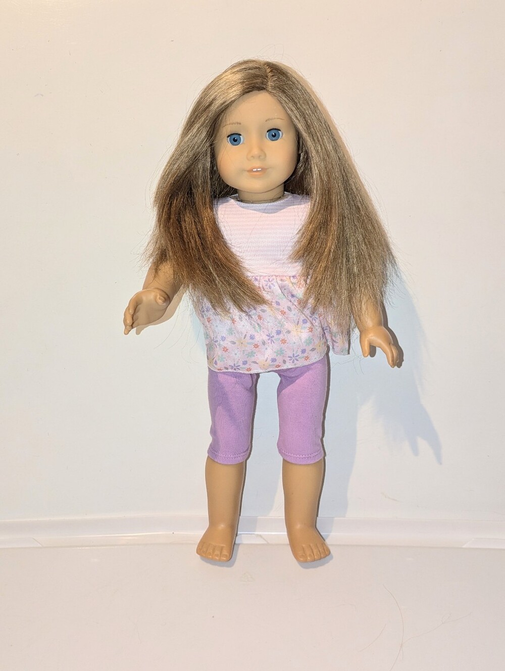 American Girl Truly Me Doll Brown Hair Blue Eyes in AG/OB Outfit